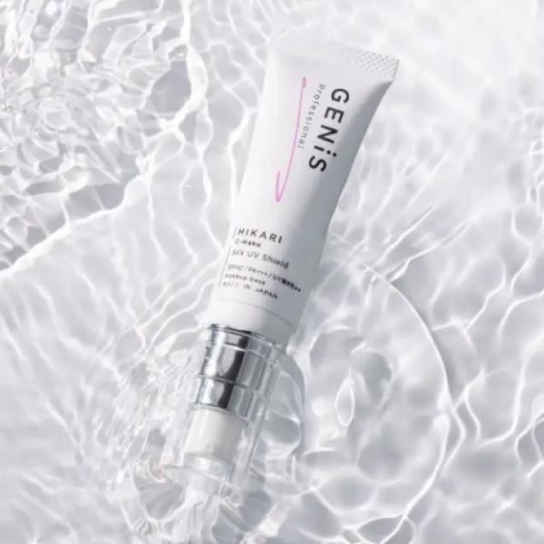 宮崎麗果・黒木啓司プロデュースの革新UV下地♡ GENiS「C-Haku Silk UV Shield」で敏感肌も透明感ケアしながらUV対策♪