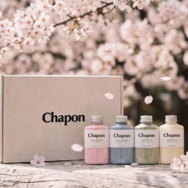 【春限定】高級入浴剤「CHAPON」、春の香り4本セット“やわらかな春風”が登場✿頑張る毎日に、やさしいバスタイムを♡