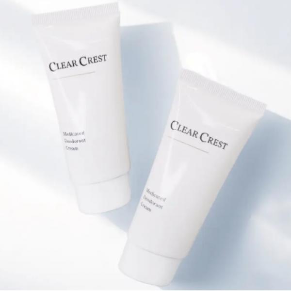 医薬部外品認可で安心♡【CLEAR CREST】Wの有効成分配合デオドラントクリーム新発売♪