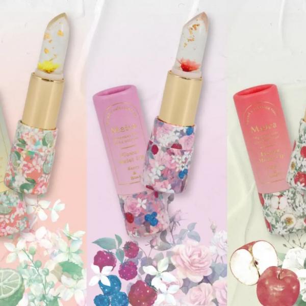 お花と金箔が閉じ込められた♡「香るクリアリップ」Meicaから新登場！