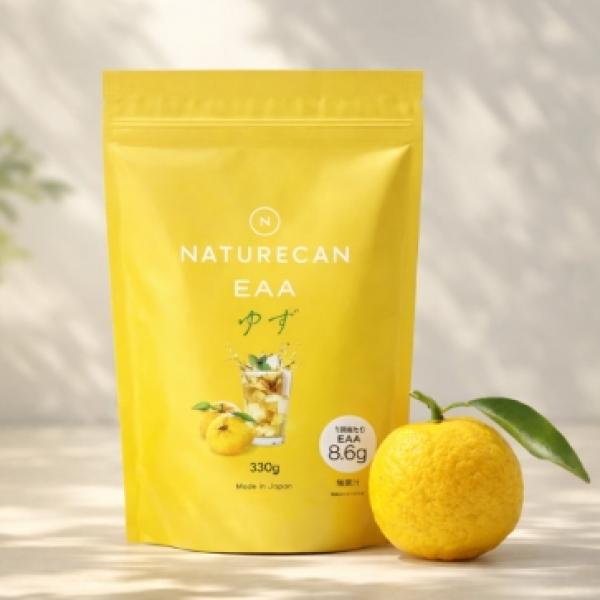 【Naturecan Fitness】大人気EAA（必須アミノ酸）に爽やかな新フレーバー「ゆず味」が12/24新登場◎アミノ酸スコア100、9種類の必須アミノ酸配合