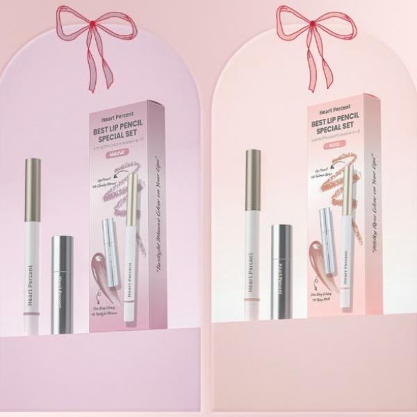 韓国の感性派コスメ《Heart percent》から、SNSで話題の"ベストリップコンボ"が登場。自分らしいムードを彩る特別セット