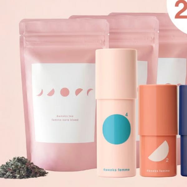 1周年感謝祭!女性のリズムに寄り添う「4weeks femme」全商品20%OFF&ハーブティープレゼント