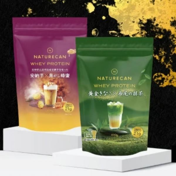 Naturecan Fitness新作プロテイン登場♡安納芋×焦がし蜂蜜&西尾抹茶×黄金きなこの和スイーツフレーバー