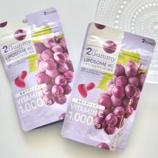 【ベストコスメ1位受賞】日本初のリポソームビタミンC配合グミ「2Gummy LIPOSOME VC」が話題沸騰✨おやつ時間が美容時間に！