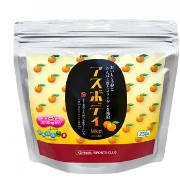 コナミスポーツクラブから美容プロテイン誕生♡魚由来コラーゲン3,000mg配合「アスボディ みかん風味」が9月2日発売♪運動×美容の新提案