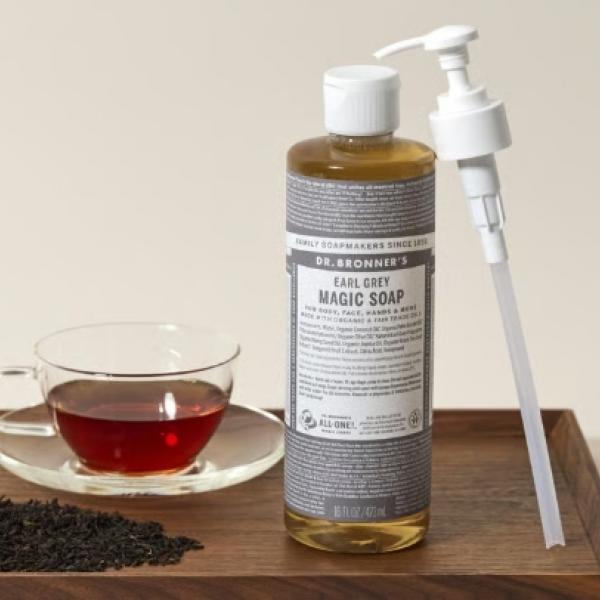 春の限定アールグレイが帰ってきた。ドクターブロナーのマジックソープにお得なポンプセット登場♪