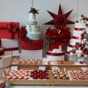 【東京】コンラッド東京のクリスマススイーツビュッフェ♡赤と白が映えるサンタムースやケーキ