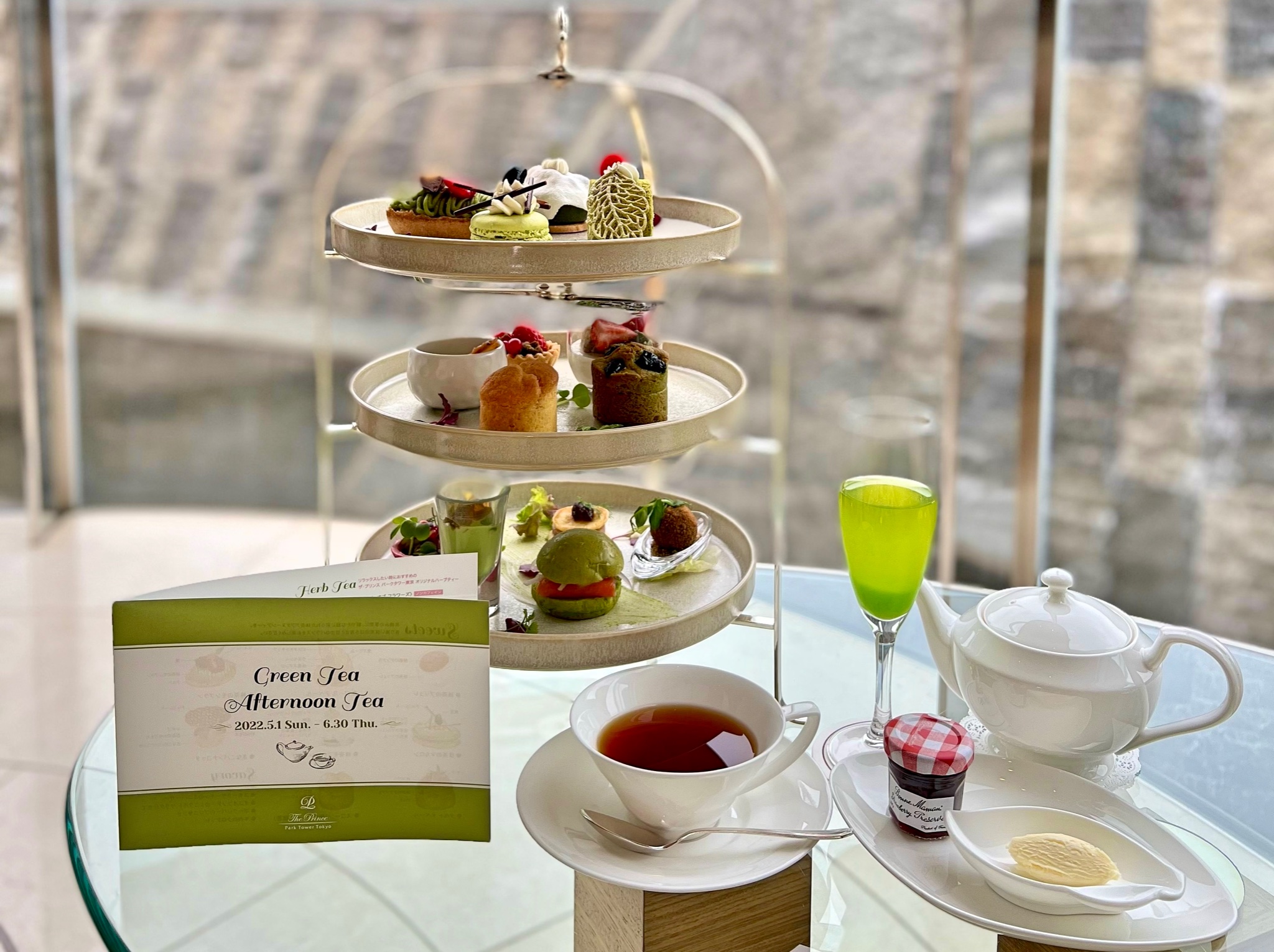 【東京】ザ・プリンス パークタワー東京あざやかな緑に彩られた抹茶アフタヌーンティー  