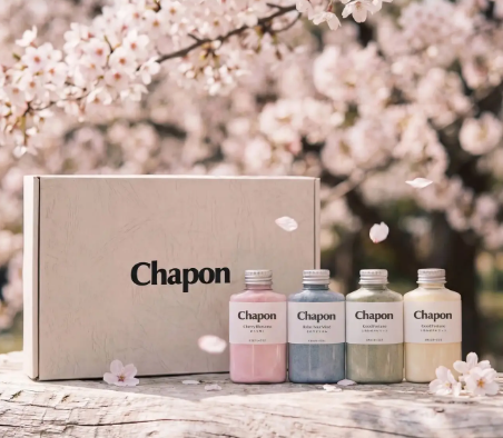 【春限定】高級入浴剤「CHAPON」、春の香り4本セット“やわらかな春風”が登場✿頑張る毎日に、やさしいバスタイムを♡