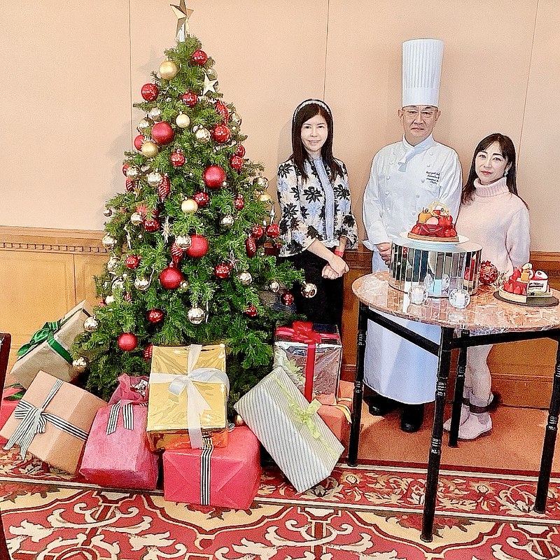【大阪】帝国ホテル 大阪のクリスマスケーキ2023♡希少苺「古都華」のホワイトチョコムース×ピスタチオタルト