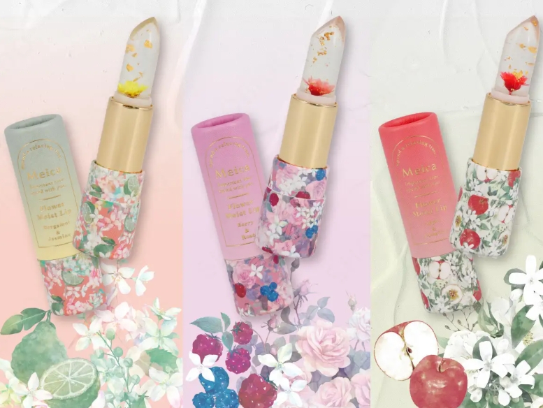 お花と金箔が閉じ込められた♡「香るクリアリップ」Meicaから新登場！