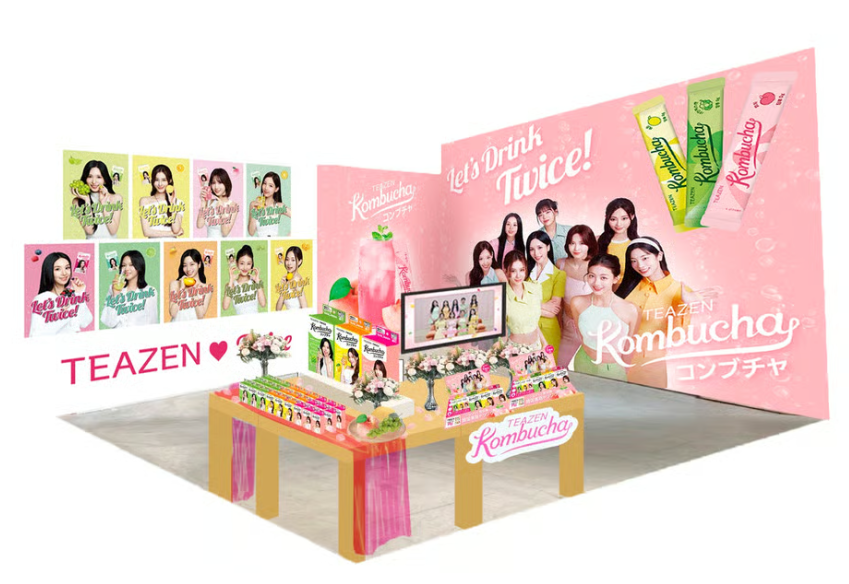 TWICEが韓国No.1コンブチャ「TEAZEN」のイメージモデルに就任！渋谷で期間限定イベントも開催決定♥