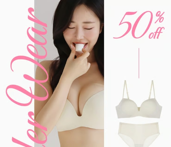 成人の日を迎える女性へ♡韓国ファッションアプリ「amood」でアンダーウェア特集50%OFF