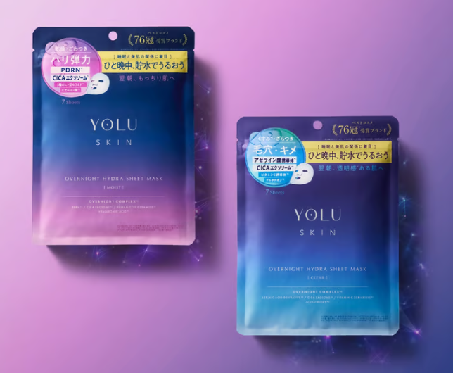 夜のうちに美肌チャージ！YOLUのシートマスクが全国ドラッグストアで買えるように♡