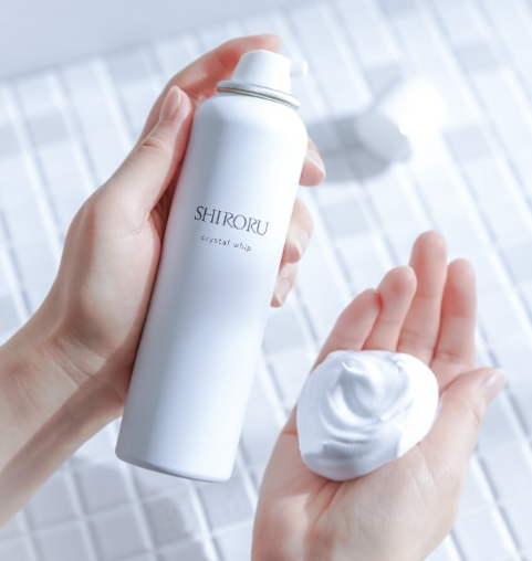 3年連続国内売上No.1達成♡SHIRORU「クリスタルホイップ」炭酸泡洗顔で叶える透明感美肌