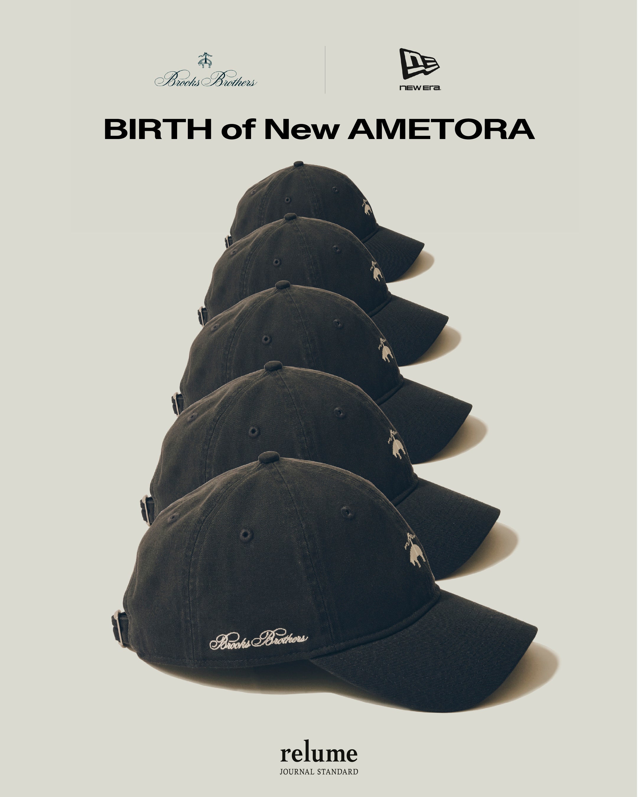 Brooks Brothers×New Era®コラボキャップがrelumeから登場、限定グレーも