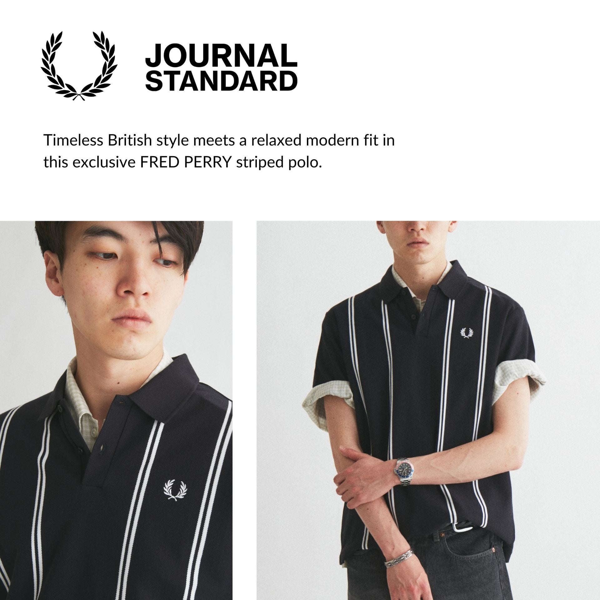 FRED PERRY×JOURNAL STANDARD別注ポロ、6月上旬登場。4色展開で今夏の定番候補に。