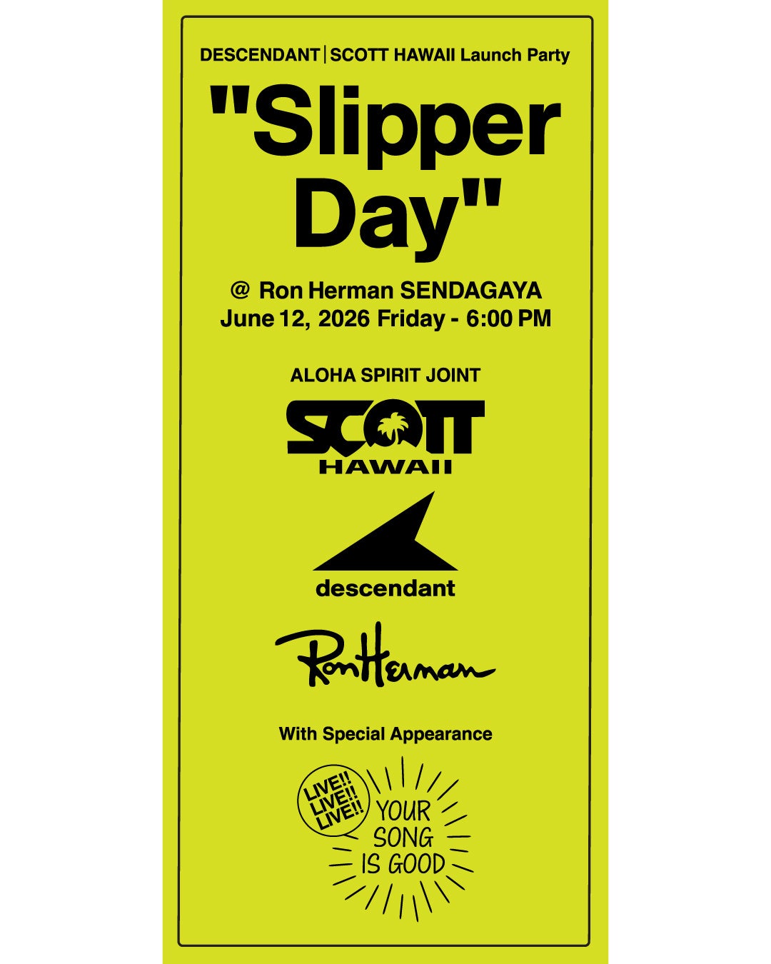 Scott Hawaii×DESCENDANTが今夏もロンハーマンに登場