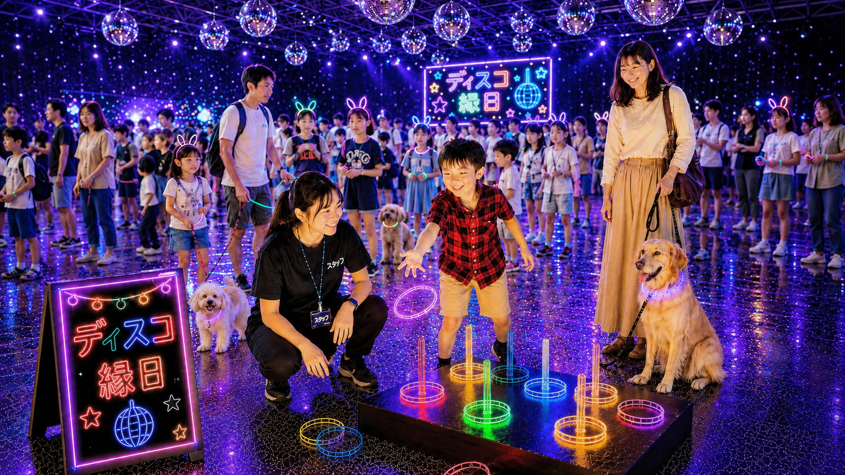 ネオンと宝探しの縁日へ。大阪・岸和田で2日限りの『ディスコ縁日』