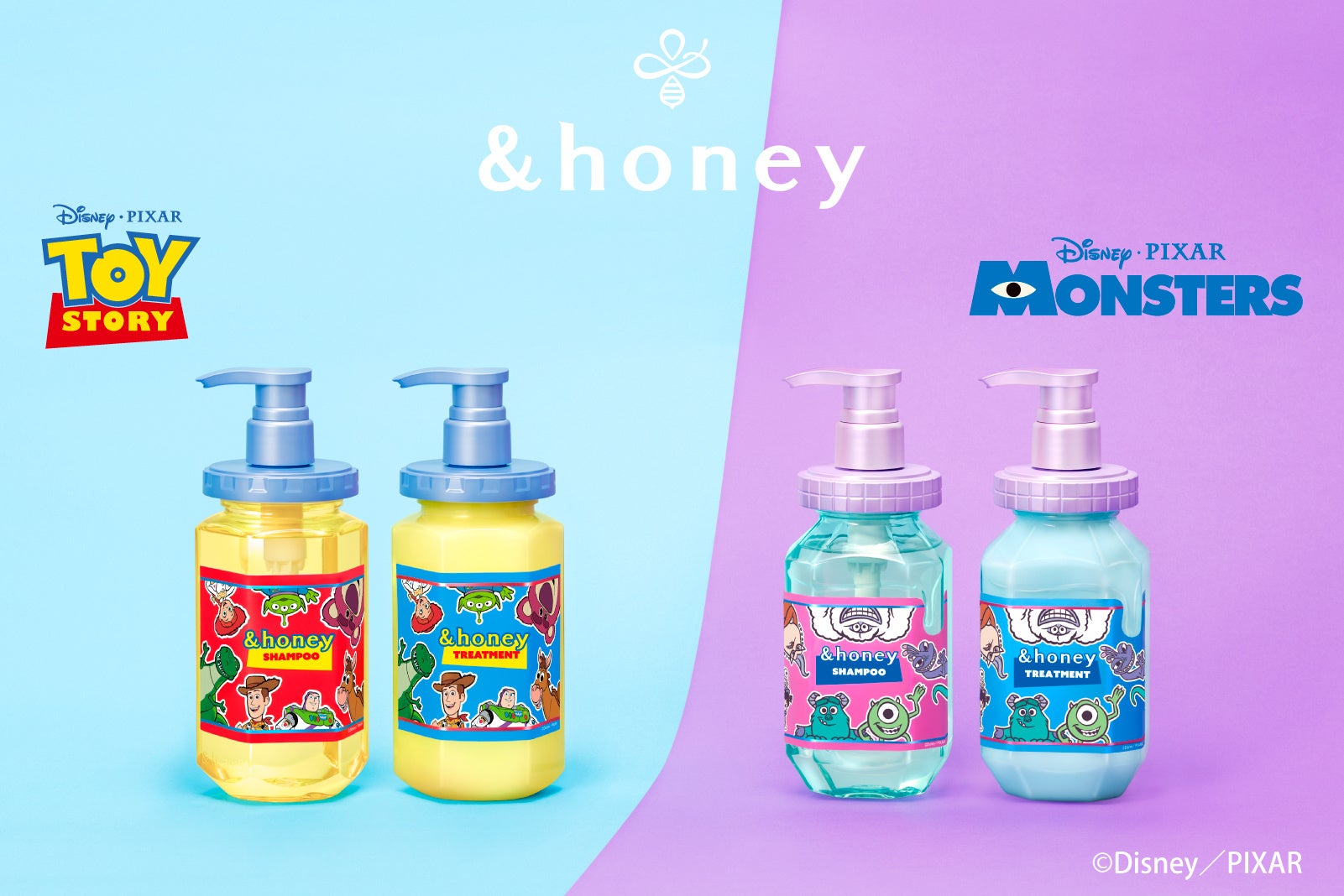 夏のバスタイムをときめかせる、＆honey×ピクサーの数量限定ヘアケア