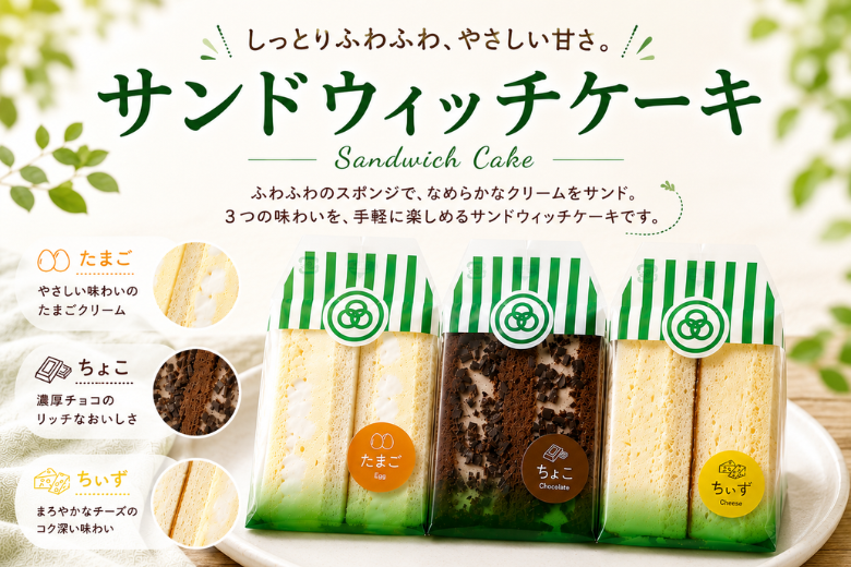 見た目はサンドウィッチ、中身はケーキ。夏イベントで話題をさらう新作スイーツ