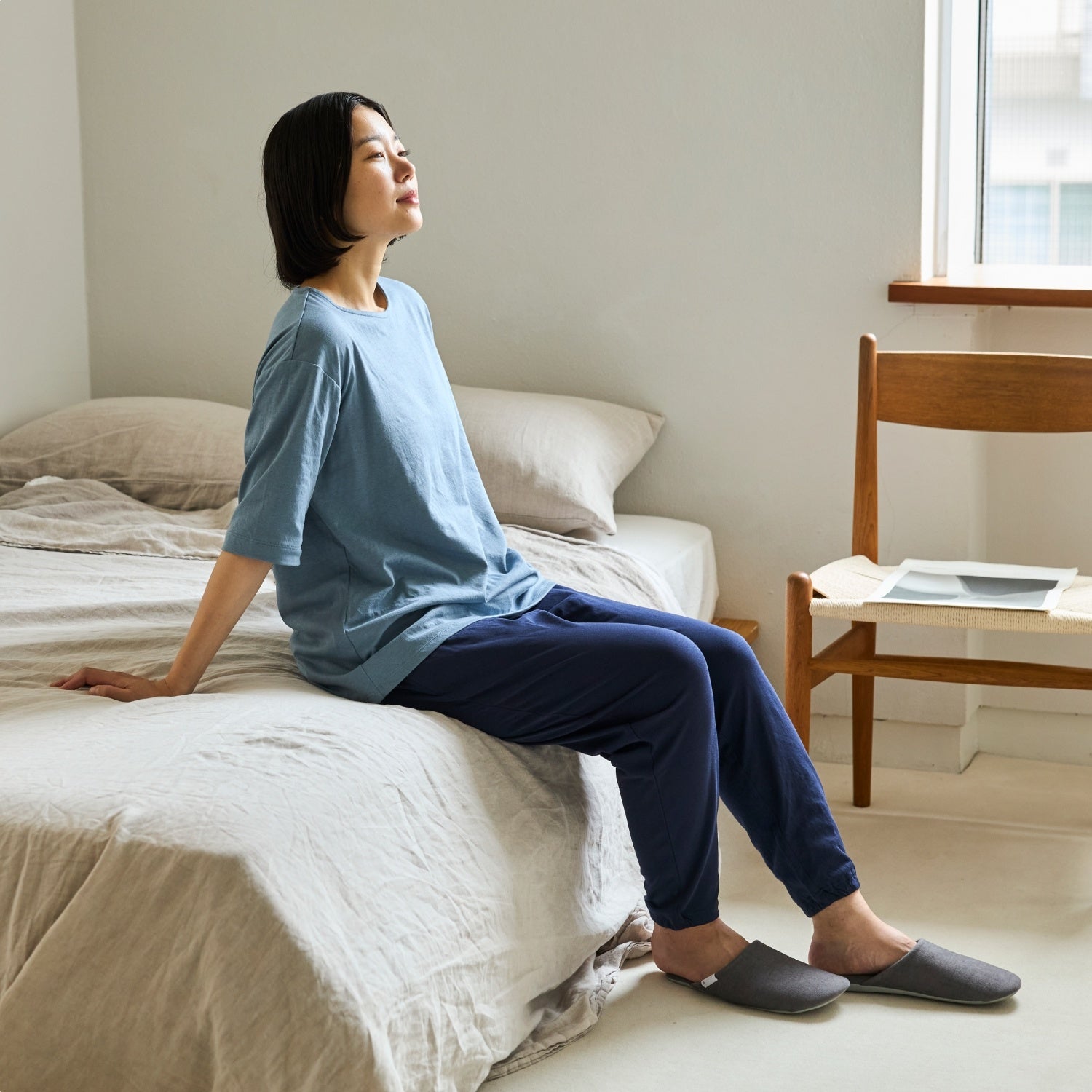 夏の寝苦しさをやさしく変える、綿100%の接触冷感パジャマ