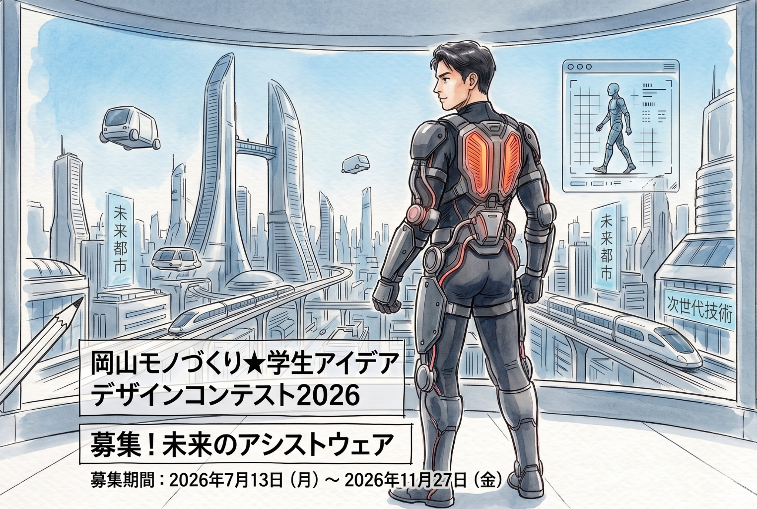 2032年の現場を変えるウェアを学生が考える、アイデアコンテスト始動