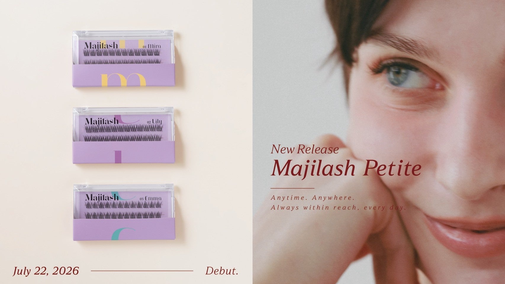 まつげもポーチに入れる時代。『Majilash Petite』で毎日の目元を気軽にアップデート