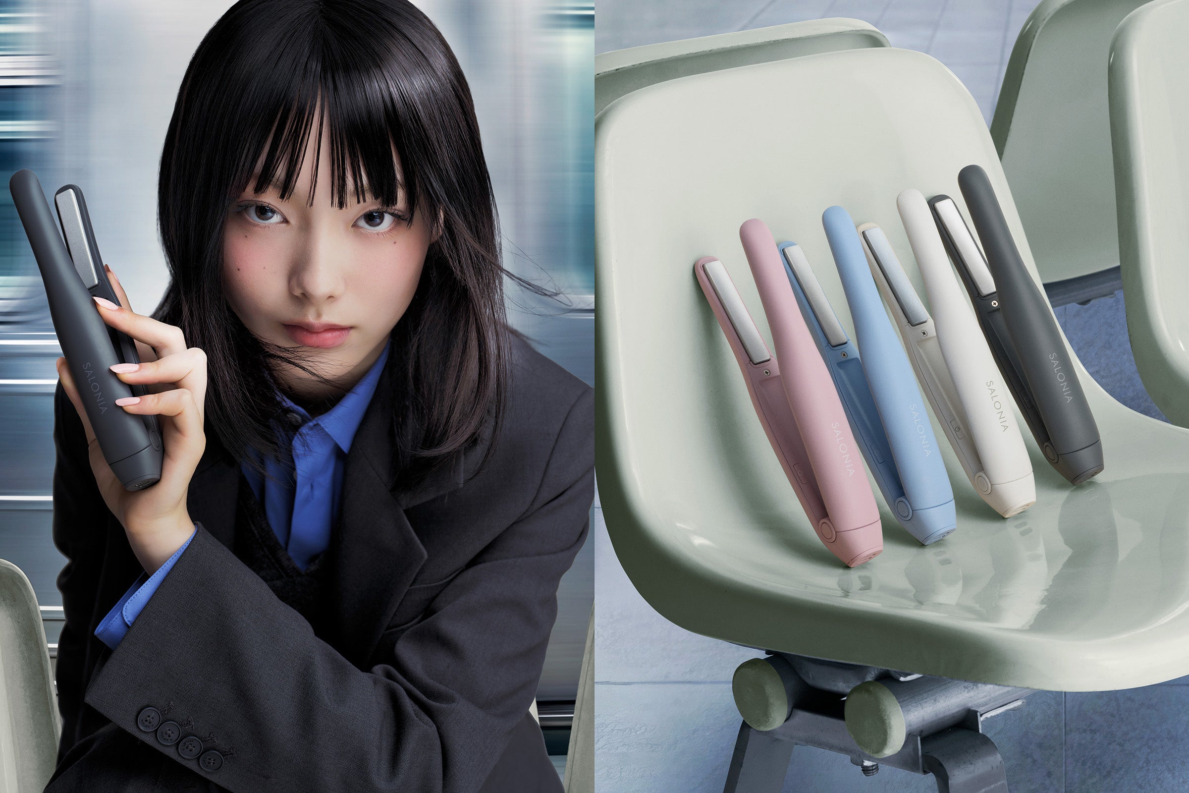 コードレスでモバイル充電もできる、SALONIAの新ヘアアイロン