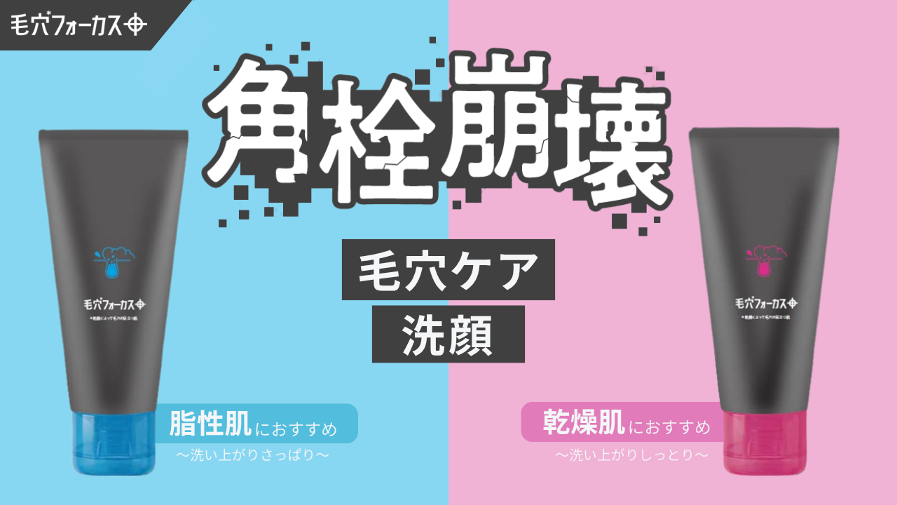 肌質で選ぶ毛穴洗顔「毛穴フォーカス」に脂性肌・乾燥肌向け2種が登場
