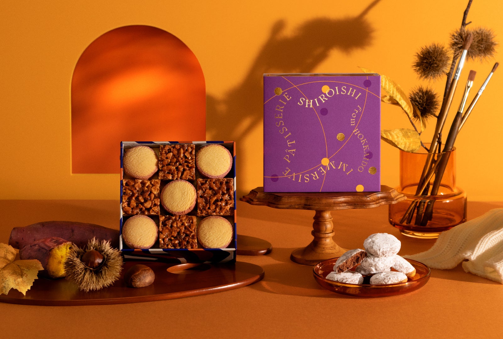 缶を開けるたびに秋が深まる「しろいし洋菓子店」の新作クッキー缶
