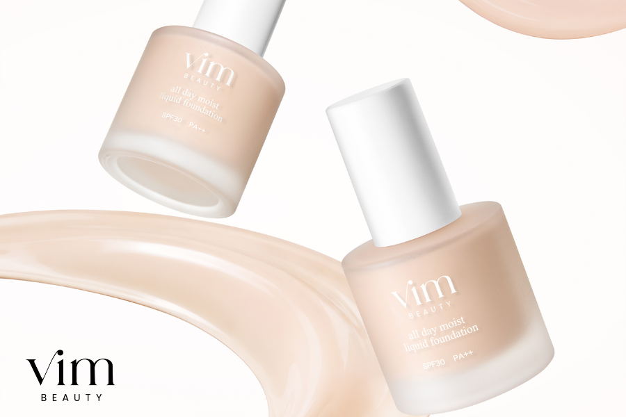黄みを抑えて、血色だけ足す。vim BEAUTYリキッドの新色21 bloom