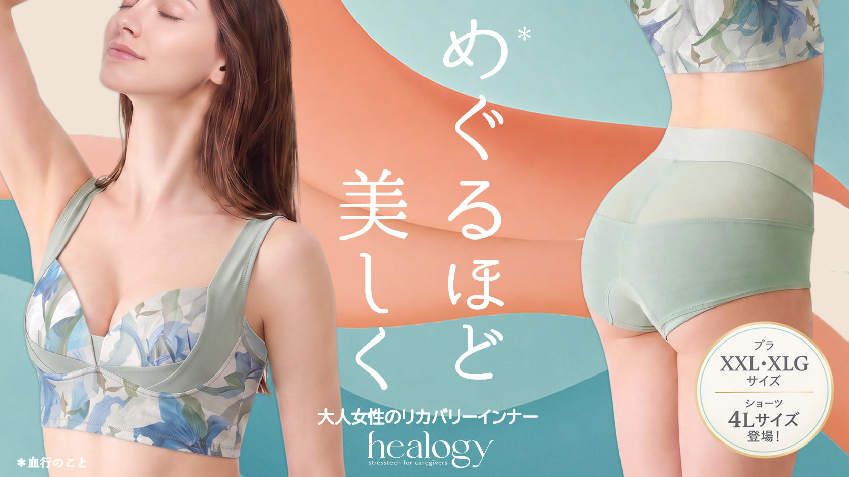 花柄の医療機器インナーが、4年ぶりに新色を迎える