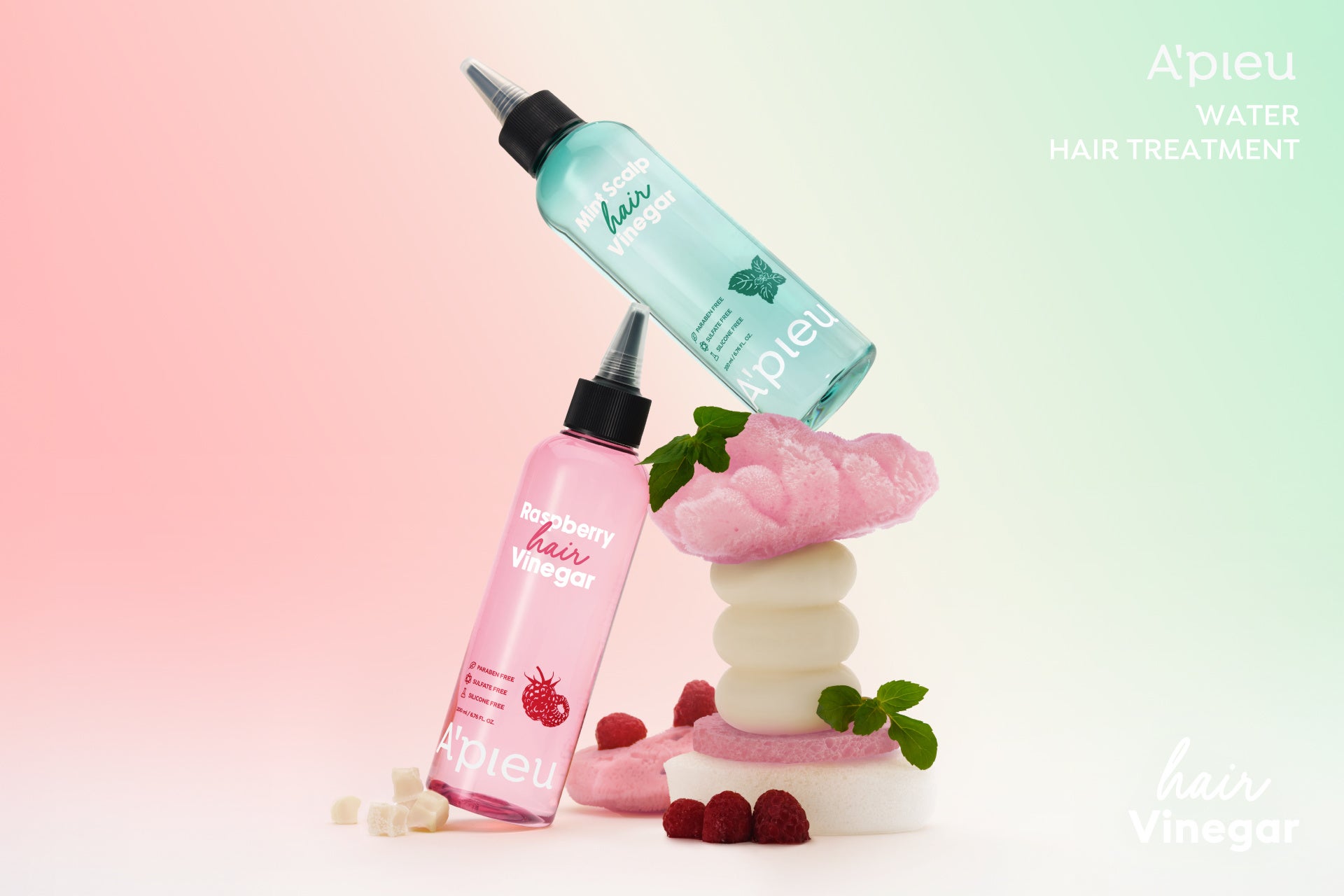 シャンプーのあとに酢。アピューのヘアビネガー