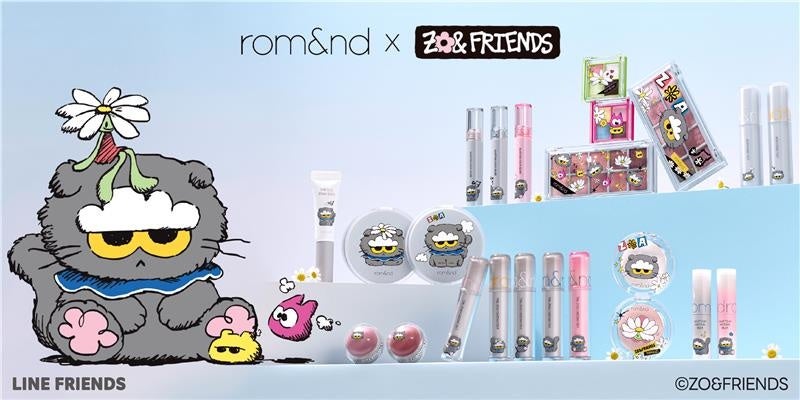 雲猫ZOAがリップに乗る。rom&nd×ZO&FRIENDS全19品
