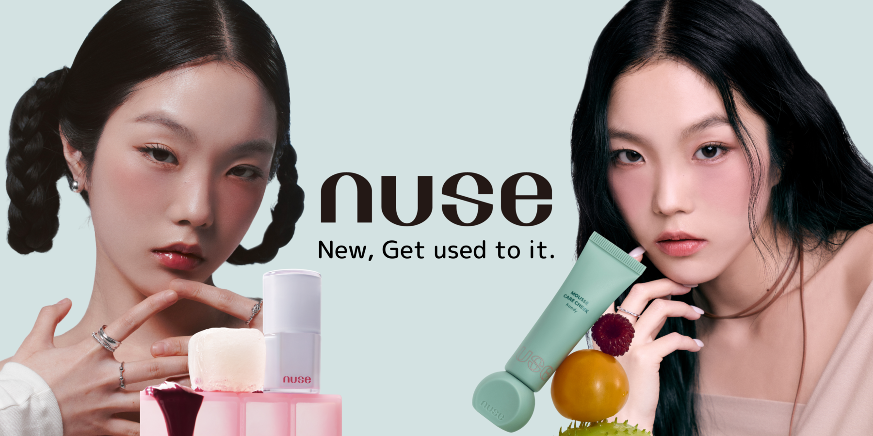 持ち歩けて混ぜられるチーク。nuseのハンディとクールリップ