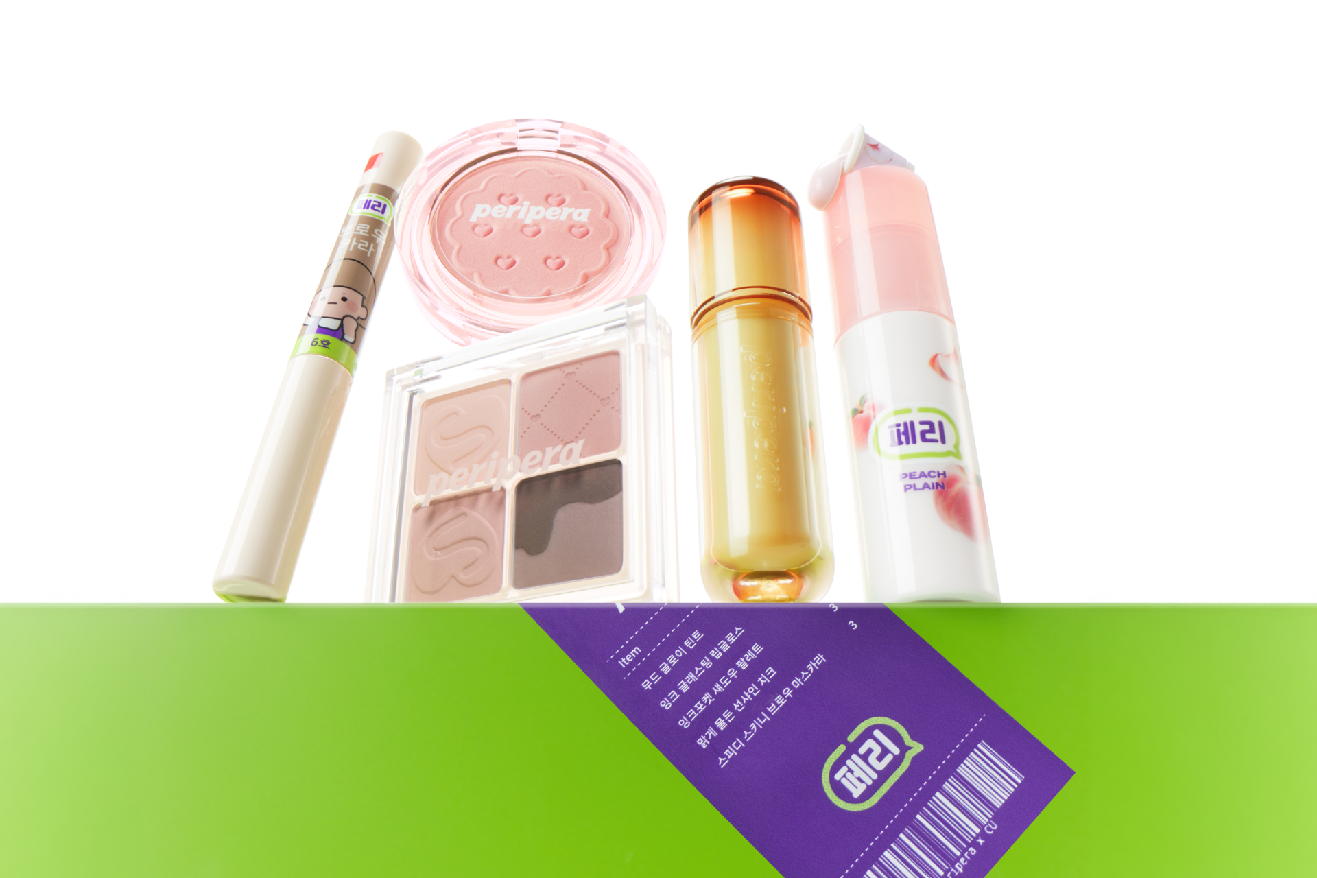 peripera×韓国コンビニ「CU」、スイーツをイメージした限定コスメ