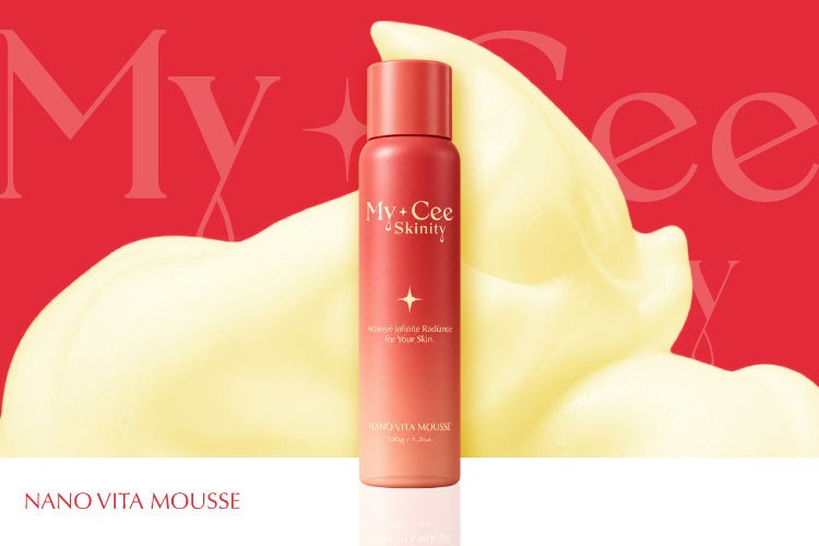 My+Cee Skinity ナノビタムース、泡パックにも使える薬用炭酸泡洗顔