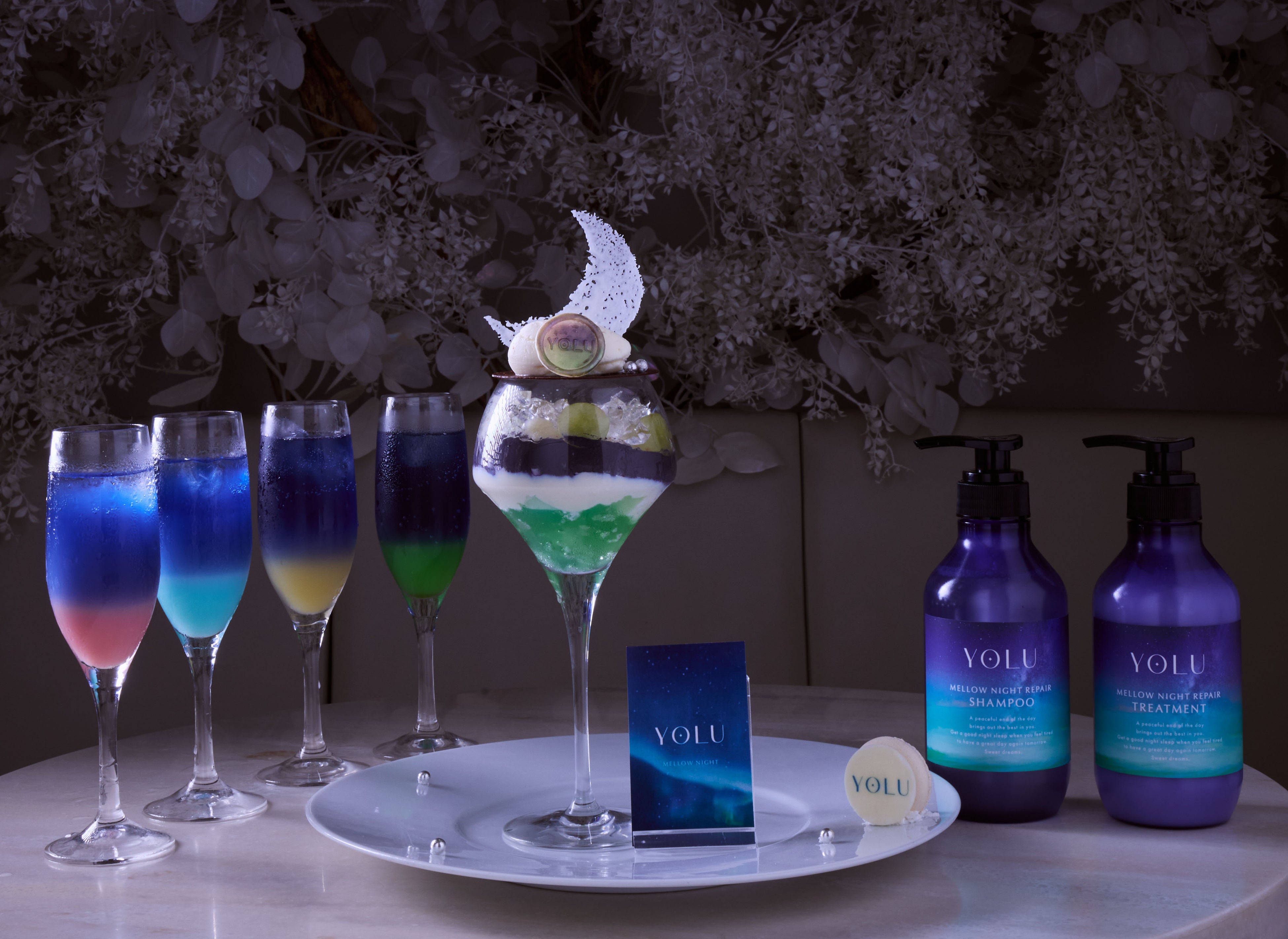 YOLU MELLOW NIGHT Cafeが表参道に。夜パフェを味わう限定カフェ