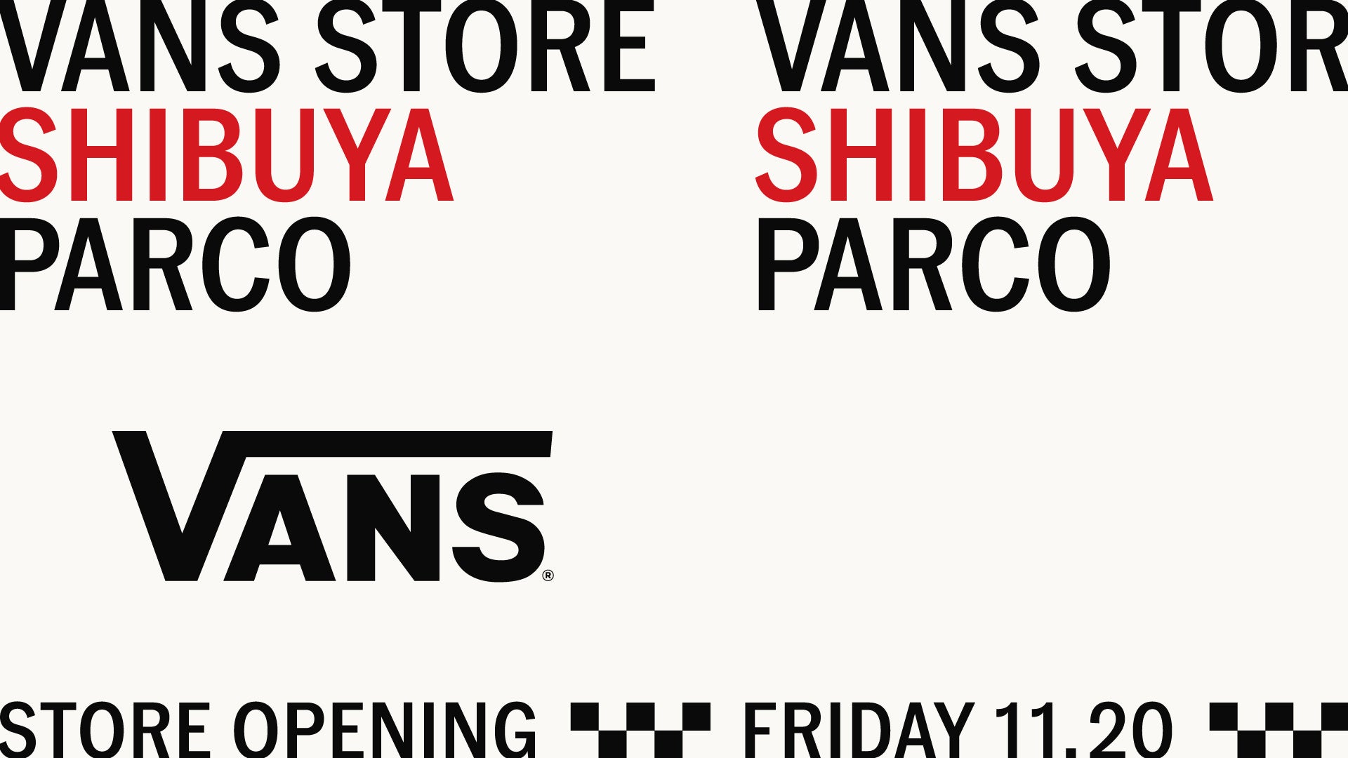 Vansの常設店「Vans Store Shibuya PARCO」が誕生