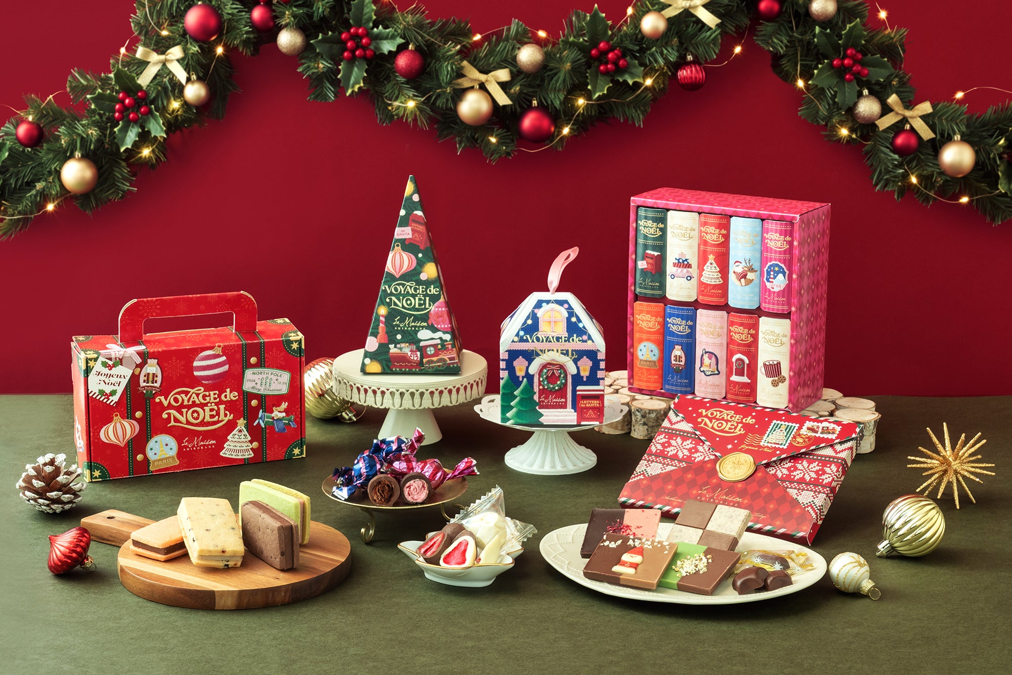 ラ・メゾン白金「VOYAGE de NOËL」、ニット調のクリスマスショコラ