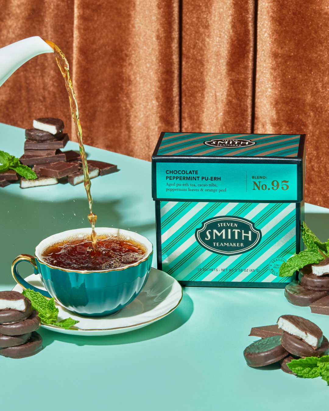SMITH TEAMAKER、カカオとペパーミントの季節限定プーアール