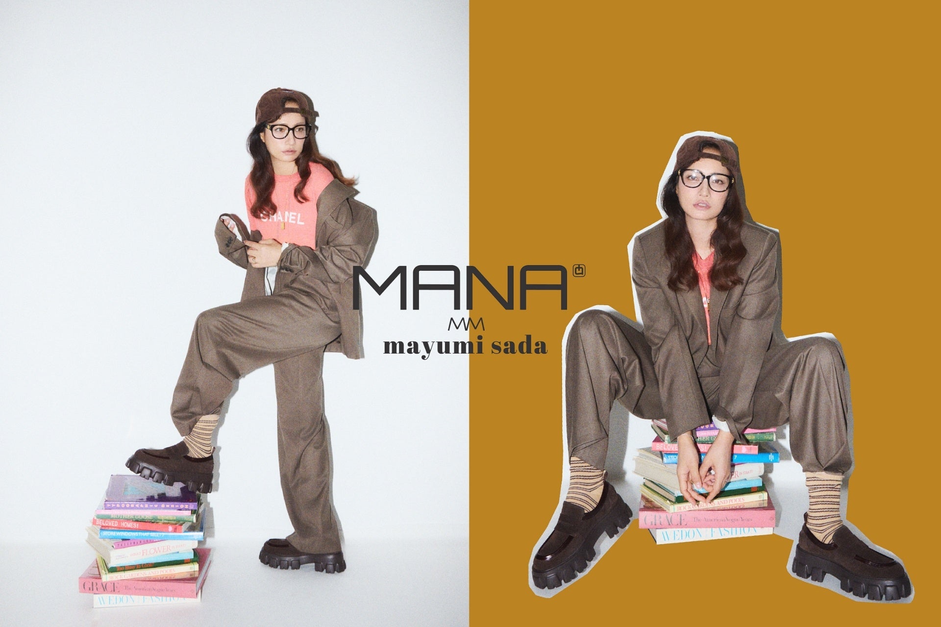 「佐田真由美×MANA 26AW COLLECTION」、ボリュームソールの3型