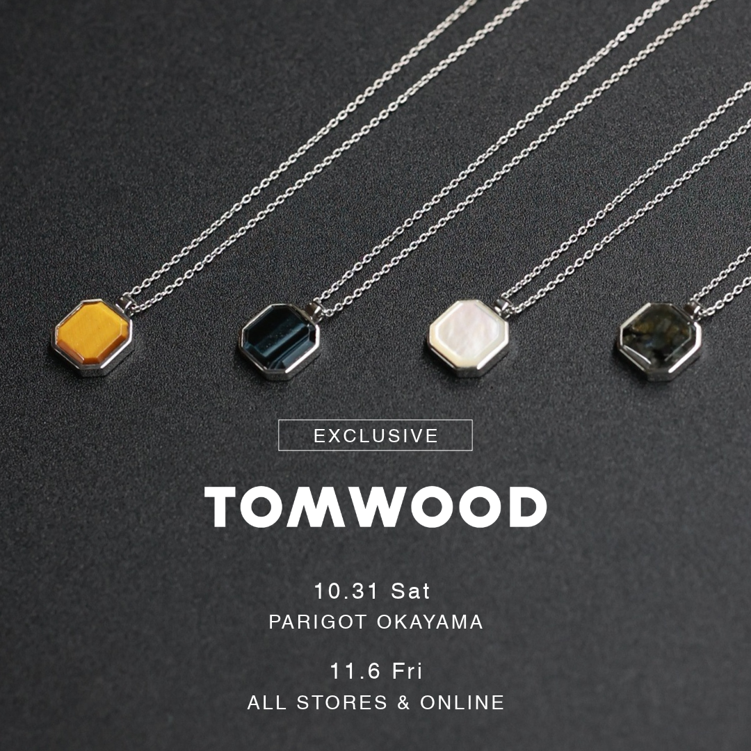 TOM WOOD「Dan Pendant」、PARIGOT別注を含む4色の限定ペンダント