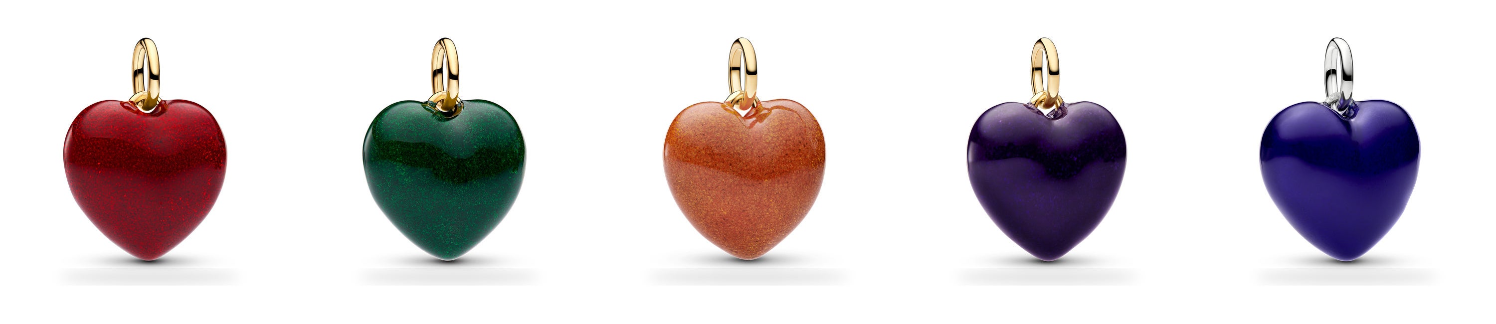 Puffy Heart Dangle Charm