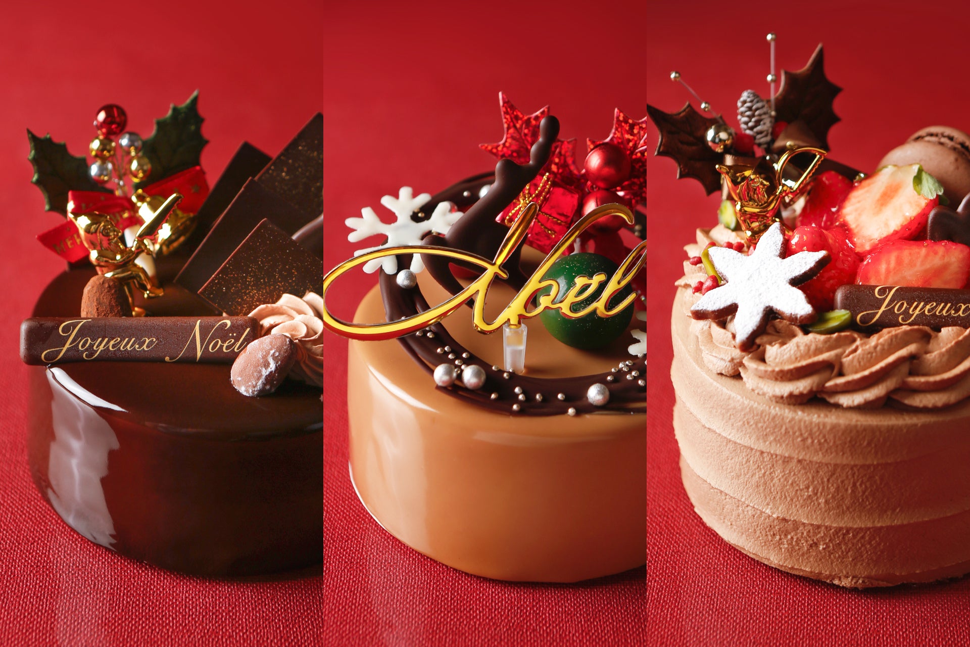 カカオティエゴカンのクリスマスケーキ3種と、数量限定カカオシュトーレン