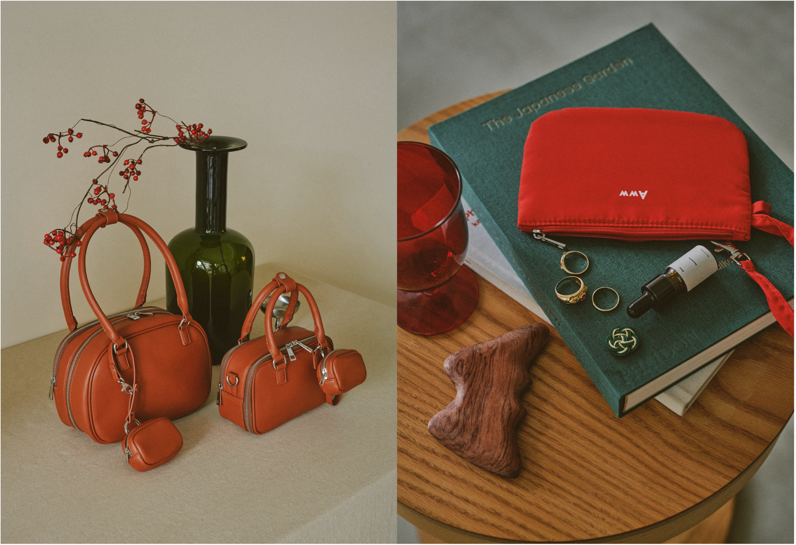 Aww「2026 Holiday Collection」第一弾、yŪのバッグに限定ブラウン
