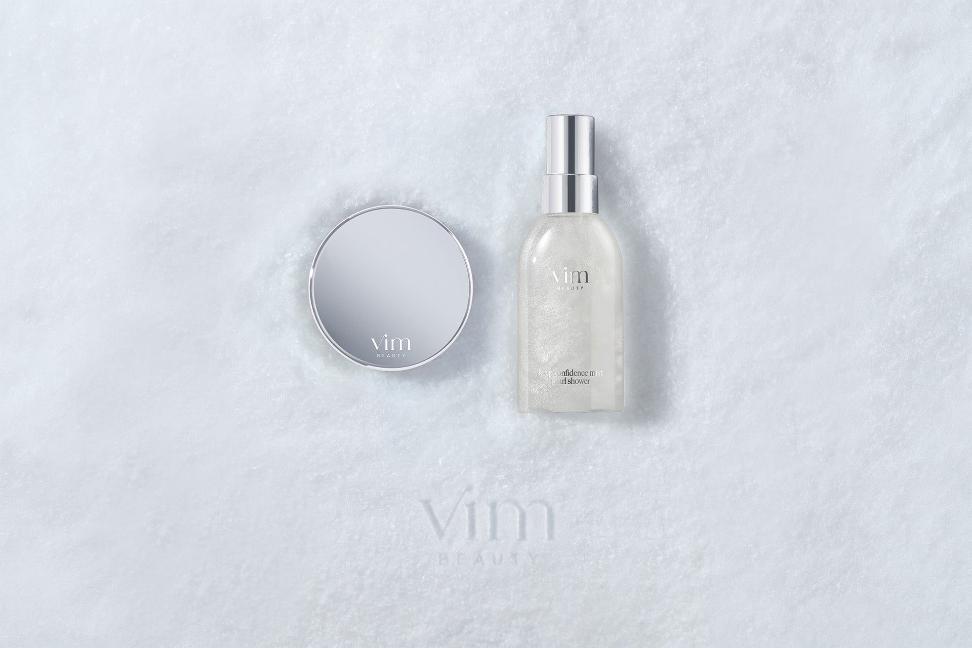 vim BEAUTYの数量限定、パールが輝くパウダーとフィックスミスト