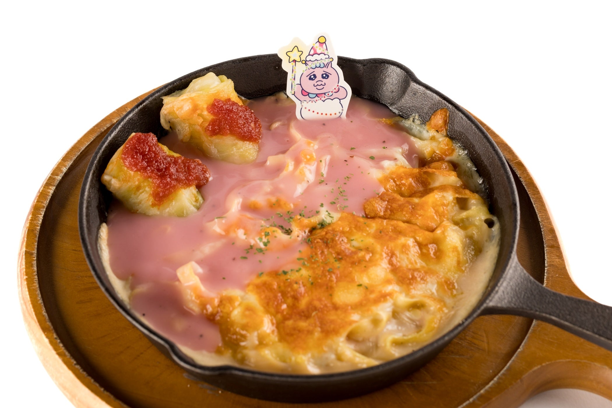 濃厚チーズたっぷりピンクカルボ~ロールキャベちゅ付き~